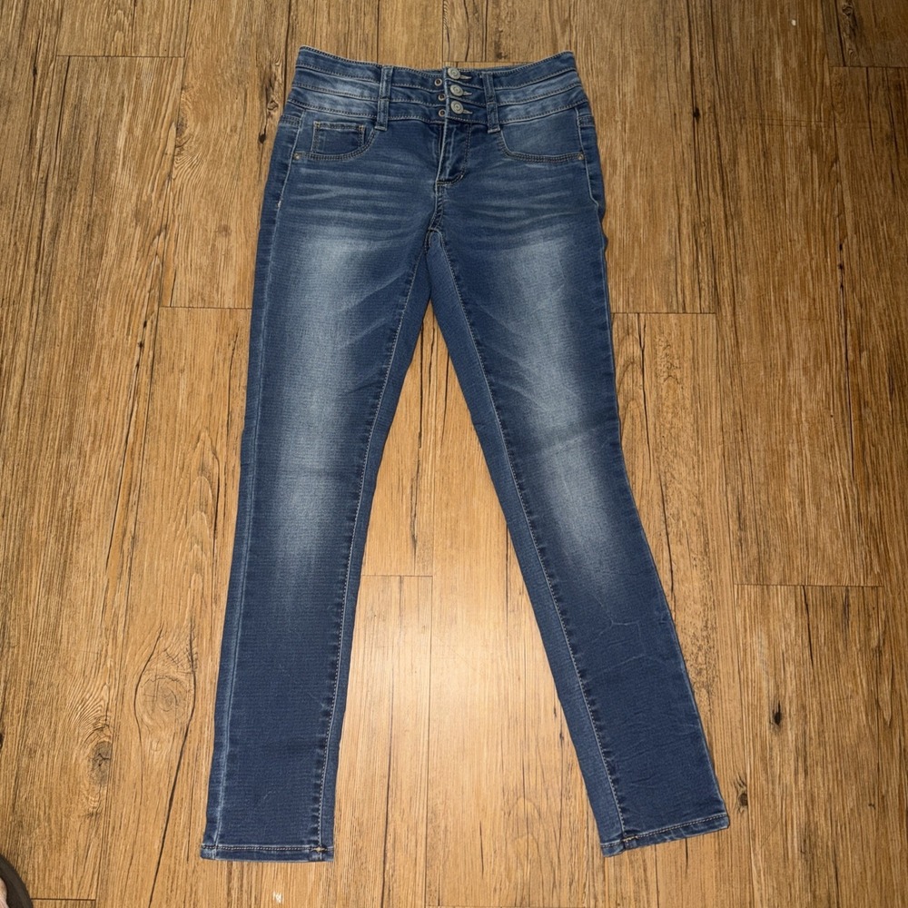 Mudd Jeans Size Juniors 12 Skinny Denim High Waisted Stretch V11